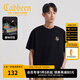 卡賓（CABBEEN）【趣味印花】男裝 卡通蛇涼感舒適短袖T恤2025新款百搭上衣 煤黑色01（寬松版型） L /175/50