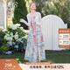 絲柏舍度假風(fēng)套裝2025夏裝新款女長(cháng)袖外衫搭中長(cháng)吊帶裙兩件套