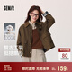 森馬（Semir）復(fù)古巴恩風(fēng)外套女短款寬松上衣秋純棉燈芯絨翻領(lǐng)夾克101524108016