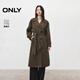 ONLY2025秋季新款雙排扣大容量貼袋插肩廓形風(fēng)衣女|125336033 E05繩索灰色 XS