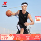 特步（XTEP）【國潮】男裝速干籃球套裝背心短褲夏季運動(dòng)兩件比賽訓練套吸 黑 XL/180