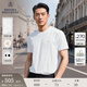 布克兄弟（BrooksBrothers）[100%棉]男士夏季款刺繡logo休閑圓領(lǐng)短袖T恤 1001-白色 XL