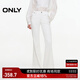 ONLY2025夏季新款約克線(xiàn)剪裁設計修身喇叭褲牛仔褲女|125332014 J2G 米白色 XS XS標準褲長(cháng)