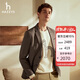 哈吉斯（HAZZYS）男裝商務(wù)通勤羊毛西服ASUZJ0BDF11 棕色BW 180/100A50