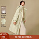 茵曼（INMAN）2025秋冬女裝新款復古連帽高領(lǐng)長(cháng)款羽絨服寬松燈籠袖保暖外套 古杏色 M