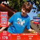FILA【竹林多彩T】斐樂童裝兒童抗菌短袖T恤2025年夏季男女童上衣