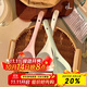 佩爾森ins奶油色日式大湯勺家用陶瓷盛湯勺子簡(jiǎn)約長(cháng)柄粥大勺高顏值餐具 大勺子奶白色