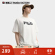 斐樂(lè )FILA大熊貓短袖T恤情侶2025秋新品半袖寬松純棉上衣女運動(dòng)男 云菇白-WT L 175/96A/L