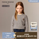 Teenie WeenieKids小熊童裝25年新款秋冬男女童寶寶羊毛衫套頭毛衣 花灰色 165 cm