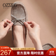 OZZEG澳洲豆豆鞋女秋夏季鏤空透氣平底單鞋真皮吸汗防滑軟底媽媽鞋一腳 羊灰色 37
