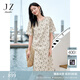玖姿·安娜蔻溫柔氣質(zhì)重工刺繡鏤空寬松連衣裙女2025夏季新款 花淺米 L