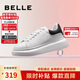 百麗厚底小白鞋女學(xué)生商場(chǎng)同款撞色板鞋Z2U1DCM5 黑尾翼 37