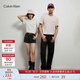 Calvin Klein Jeans夏季男女情侶中性休閑通勤ck字母純棉凈色短袖T恤J324671 CGA-奶昔白 M