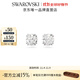 施華洛世奇（SWAROVSKI）  Stilla Round 耳飾女 鍍白金色調 5636712