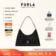 芙拉（FURLA）【同價(jià)11.11】DIAMANTE牛皮小號女士單肩包鉆石包腋下包高級感 黑色