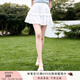 香影白色蛋糕半身裙女高腰2025夏季新款蓬蓬裙小個(gè)子顯瘦a字短裙 白色 M
