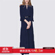 MeetMetro瑪依爾法式仙女連衣裙女2025秋新款高端氣質(zhì)純欲風(fēng)裙子禮服長裙 藏藍【現(xiàn)貨】 XL
