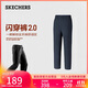 斯凱奇（Skechers）2025秋冬新款女防風(fēng)長(cháng)褲戶(hù)外加絨休閑運動(dòng)褲直筒衛褲P325W133