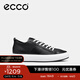 愛(ài)步（ECCO）板鞋女 增高厚底簡(jiǎn)約百搭平底鞋牛皮休閑鞋 街頭856813 HL 黑色85681351052 38