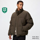 優(yōu)衣庫莫雷加德同款男女裝無(wú)縫羽絨茄克/老爸評測外套夾克481608 39 棕黑色 L