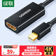 綠聯(lián) Mini DP轉HDMI轉換器線(xiàn)4K迷你DP雷電2轉接頭 適用蘋(píng)果微軟Surface電腦顯卡接顯示器投影儀40360