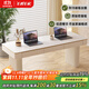 左客左家（ZUOKEZUOJIA） 奶油風(fēng)書(shū)桌純白巖板家用現代簡(jiǎn)約電腦桌小戶(hù)型書(shū)房學(xué)習桌椅組合 【生態(tài)板】純白巖板書(shū)桌1.6米