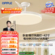 歐普（OPPLE）風(fēng)扇燈吊扇燈遙控LED照明Ra95餐廳臥室吊燈變頻低噪包安裝 冰風(fēng)白