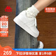 卡帕（Kappa）女鞋秋季2025新款增高小白鞋子女百搭休閑運動(dòng)板鞋女 鷺羽白 37