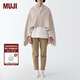 MUJI 可兩面使用的 雪尼爾毛毯 毯子蓋毯 披肩辦公室午睡午休 灰米色