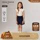 Teenie Weenie Kids【菁英POLO】小熊童裝25年款女童飛袖短袖打底衫 象牙白 140 cm