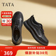 他她TATA英倫商務休閑皮鞋男季VXQ01CM3 黑色 40