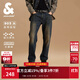 杰克·瓊斯（JACK&JONES）男裝秋季潮酷長(cháng)褲子百搭舒適貓須高彈903直筒牛仔褲男抑菌面料 151中牛仔藍 第一批 31 175 W31/L30