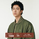 LACOSTE【王一博同款】法國鱷魚(yú)男裝簡(jiǎn)約休閑寬松棉服外套|BH7142 BMY/卡其綠 L 50 /175