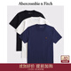 Abercrombie & Fitch經(jīng)典小麋鹿圖案男裝25秋季3件組合裝重磅圓領(lǐng)短袖T恤124-5044 海軍藍多色 L (180/108A)