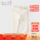 戴維貝拉（DAVE＆BELLA）女童打底褲兒童休閑褲女寶寶彈力褲洋氣幼兒長(cháng)褲2025秋季新款童褲 米白【現貨】 110 cm（建議身高100-110cm）