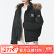 美職棒（MLB）官方 連帽大毛領(lǐng)外套25冬季新款潮流鵝絨男女復(fù)古羽絨服3ADJB4156 紐約洋基隊(duì)/黑色 L 175/96A