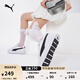 彪馬（PUMA）【小白鞋】增高厚底網(wǎng)球風(fēng)板鞋女復古休閑鞋 SKYE 374764 白-黑色-02 37