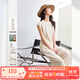 梵希蔓老錢(qián)風(fēng)亞麻套裝女2025夏季新款簡(jiǎn)約氣質(zhì)圓領(lǐng)上衣闊腿休閑褲 M9725 杏色 L