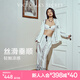 維多利亞的秘密（Victoria's Secret）田曦薇同款 宅度假水光綢家居服絲滑親膚長(cháng)袖長(cháng)褲睡衣套裝