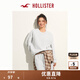 HOLLISTER24春秋款經(jīng)典小海鷗抓絨落肩衛衣女裝KI352-4218 灰色 L (165/100A)