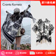 CRANTA KOMEIA披肩女秋冬圍巾復古旅游保暖水墨畫(huà)披風(fēng)圍脖生日禮物送女友老婆 黑色 高級感送女朋友愛(ài)人實(shí)用高檔
