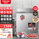 特睿思（TERUISI）絞肉機切肉機商用電動(dòng)大型絞切兩用機大功率不銹鋼灌腸機切片機立式臺式多功能切絲機 【大功率款】2200W丨不銹鋼丨絞肉/切肉/灌腸