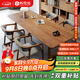暢悅庭實(shí)木書(shū)桌家用去客廳化大長(cháng)桌辦公工作臺電腦桌寫(xiě)字長(cháng)方形餐桌 松木書(shū)桌160*70*75板厚5cm 熱銷(xiāo)標準版