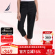 諾帝卡（NAUTICA）【商場(chǎng)同款】女裝春夏款萊賽爾棉彈柔軟透氣七分褲女32PO03 黑色0TB L