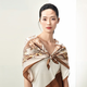 萬(wàn)事利真絲絲巾女桑蠶絲圍巾披肩女神節禮物送媽媽生日禮88cm大方巾星語(yǔ) 星語(yǔ)卡其
