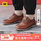 CAT卡特25秋冬男鞋戶(hù)外休閑工裝復古耐磨皮鞋低幫復古單鞋帆船鞋
