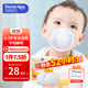 袋鼠醫生兒童口罩3d立體0-6個(gè)月嬰幼兒寶寶口罩6-12月白色10支防花粉柳絮