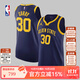 耐克耐克NBA夏季-金州勇士隊庫里男子球衣籃球服速干運動(dòng)背心 藏青色 L