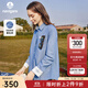 Navigare意大利小帆船拼接貼袋襯衫2025秋季新款簡(jiǎn)約翻領(lǐng)襯衣 戶(hù)外天空藍 M