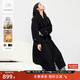 對白【杜鵑同款】極簡(jiǎn)風(fēng)駝絨雙面呢羊毛大衣女2025冬新款毛呢外套 靜謐黑 預售[付款后15天發(fā)貨](méi) M